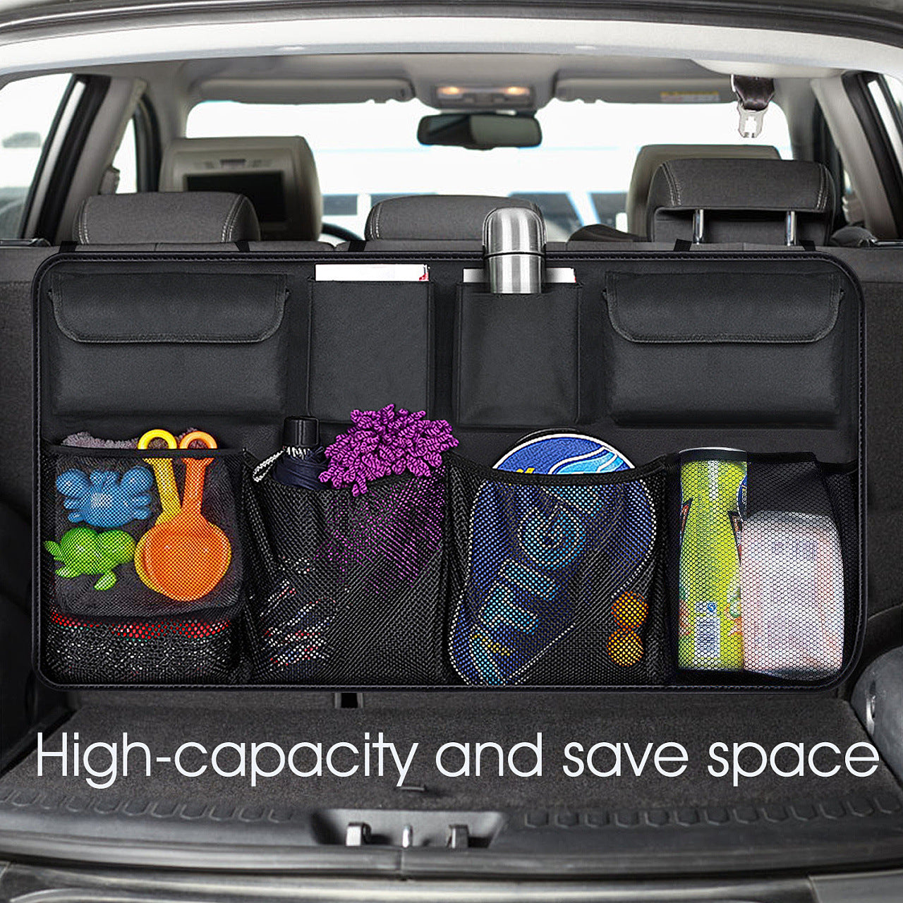 Foldable Car Trunk Organizer – Hanging Storage Bag Solution