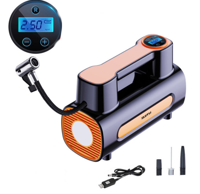 12V Portable Car Tire Inflator – Electric DC Air Compressor