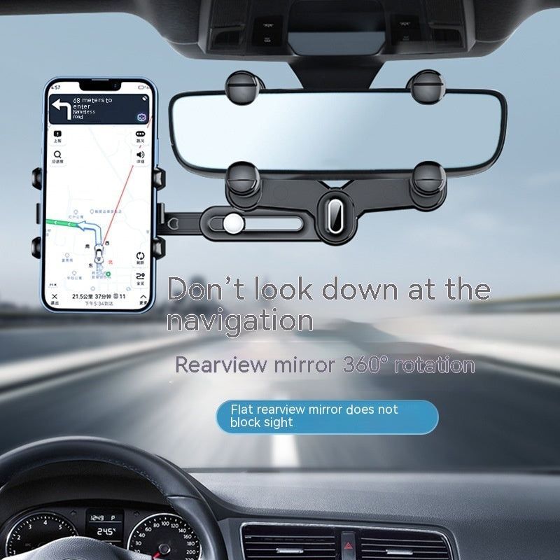 Adjustable Car Rearview Mirror Bracket – Stable, Secure Driving View