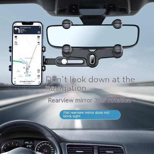 Adjustable Car Rearview Mirror Bracket – Stable, Secure Driving View