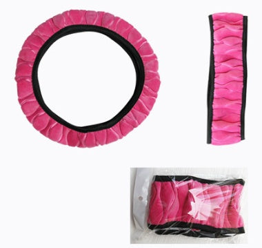 Plush Car Steering Wheel Cover – Cozy Comfort with Stylish Grip