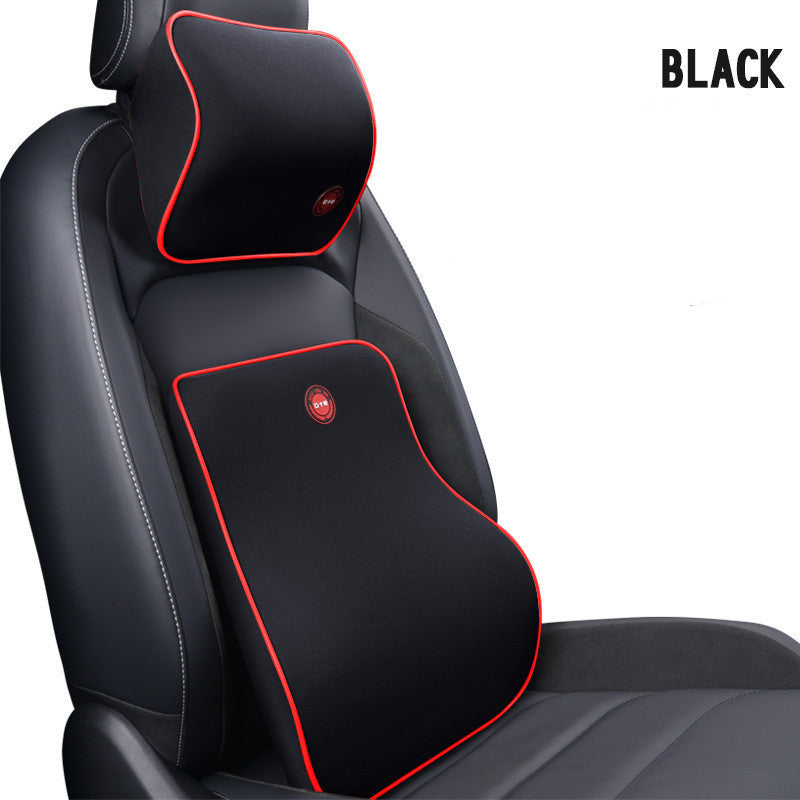 Memory Foam Car Neck & Lumbar Pillow – Ultimate Comfort