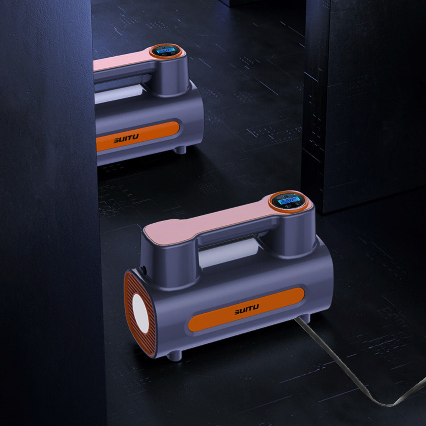 12V Portable Car Tire Inflator – Electric DC Air Compressor