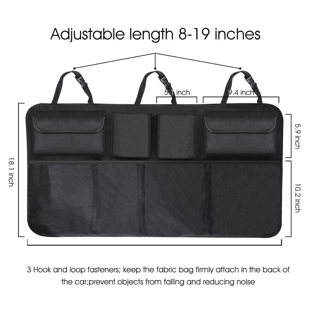 Foldable Car Trunk Organizer – Hanging Storage Bag Solution
