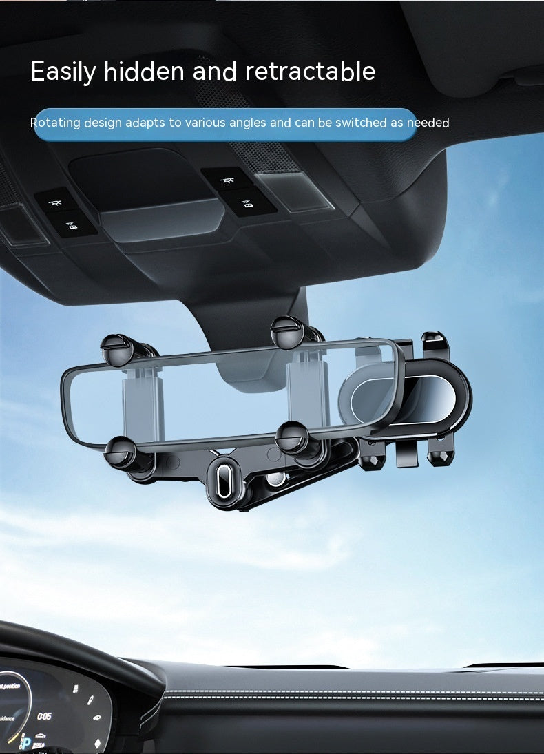 Adjustable Car Rearview Mirror Bracket – Stable, Secure Driving View