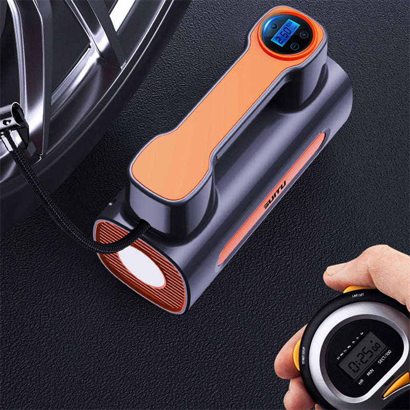 12V Portable Car Tire Inflator – Electric DC Air Compressor