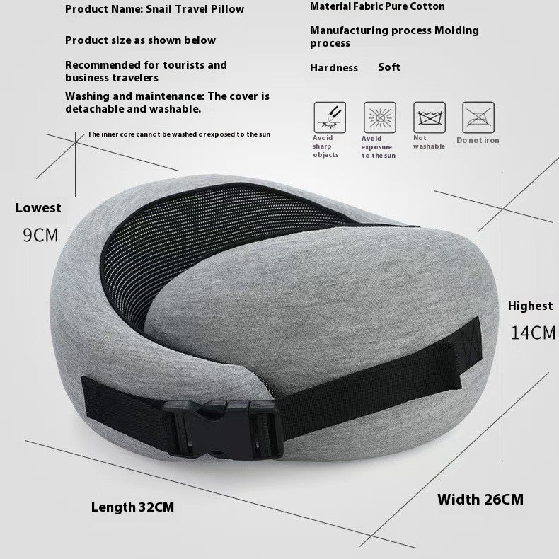 Comfort Anywhere: Soft Memory Foam Pillow for Travel, Office, Home